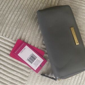 Vince Camuto Charcoal Wallet with Gold Accents